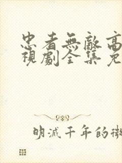 忠者无敌高清电视剧全集免费观看封面