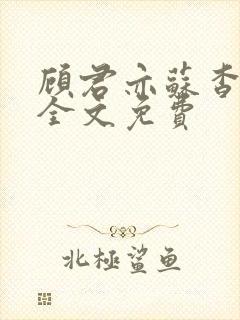 顾君亦苏杳小说全文免费