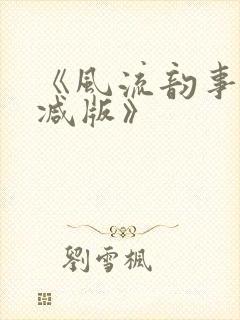 《风流韵事未删减版》