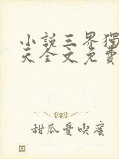 小说三界独尊犁天全文免费封面