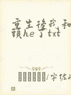重生后我和死对头he了txt