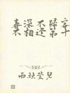 春深不归客清梦不相逢第十章