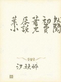 叶辰萧初然全文小说免费阅读