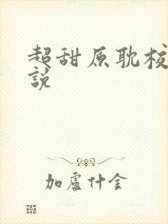 超甜原耽校园小说