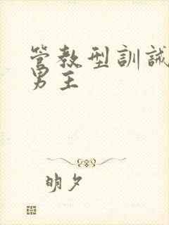 管教型训诫文双男主