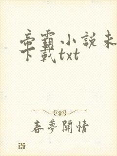 帝霸小说未删版下载txt