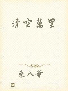 清空万里封面
