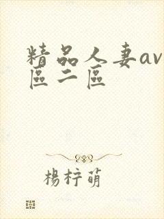 精品人妻av一区二区封面