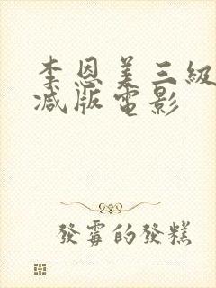 李恩美三级无删减版电影封面