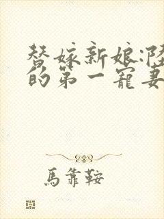 替嫁新娘:陆少的第一宠妻封面