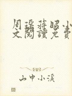 周瑶蒋昭小说全文阅读免费封面
