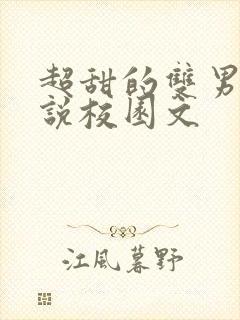超甜的双男主小说校园文