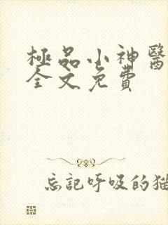 极品小神医小说全文免费