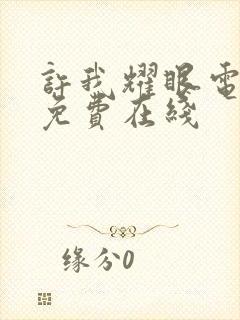 许我耀眼电视剧免费在线