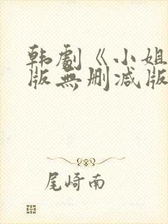 韩剧《小姐》原版无删减版封面