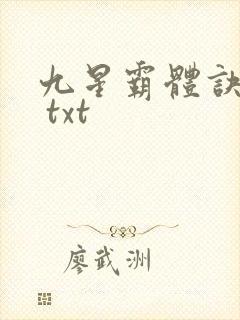 九星霸体诀下载 txt