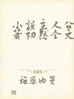 小说主人公叶辰萧初然全文免费