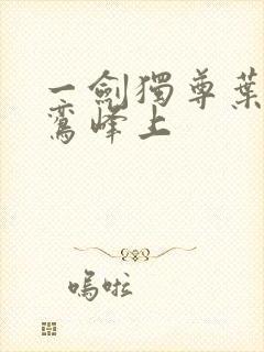 一剑独尊叶玄青鸾峰上