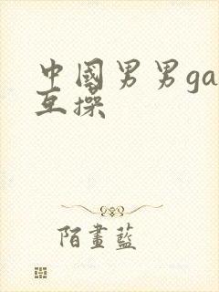 中国男男gay互操