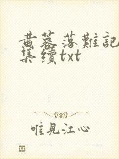 黄蓉落难记全文集续txt封面