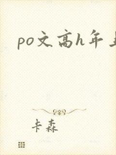 po文高h年上