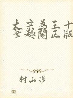 大宋为王十三年笔趣阁正版封面