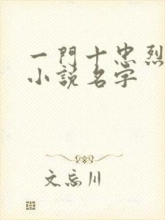 一门十忠烈叶凡小说名字