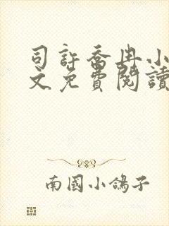 司许乔冉小说全文免费阅读