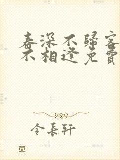 春深不归客清梦不相逢免费
