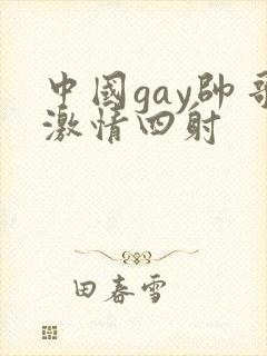 中国gay帅哥激情四射