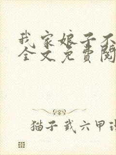 我家娘子不对劲全文免费阅读无弹窗封面