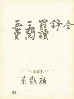 兵王罗铮全文免费阅读封面