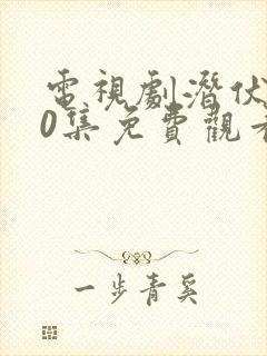 电视剧潜伏第30集免费观看封面