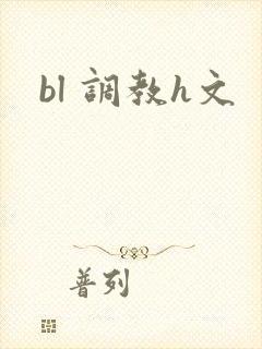 bl 调教h文封面
