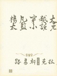杨凡穿越大明当太监小说免费阅读