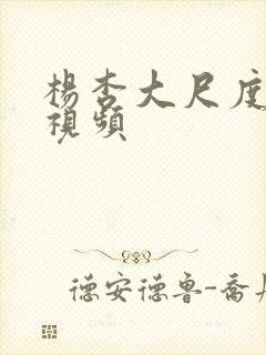 杨杏大尺度床戏视频封面