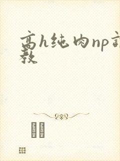 高h纯肉np调教