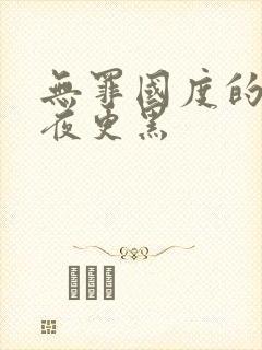 无罪国度的他比夜更黑封面
