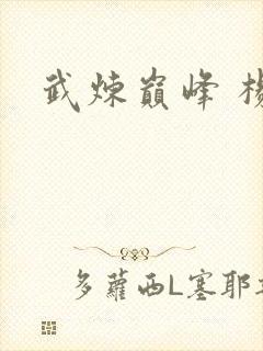 武炼巅峰 杨开封面