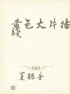 黄色大片播放在线