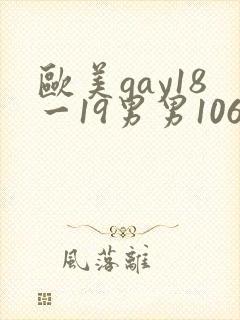 欧美gay18一19男男1069激情