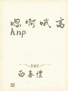 嗯 啊 哦 高hnp封面