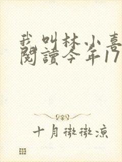 我叫林小喜免费阅读今年17岁封面