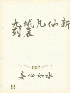 九域凡仙新章节列表封面