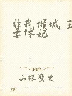 非我倾城 王爷要休妃封面
