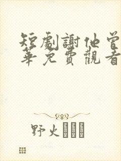 短剧谢他曾误芳华免费观看