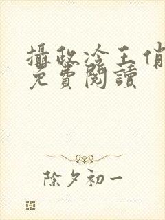 摄政冷王俏医妃免费阅读封面