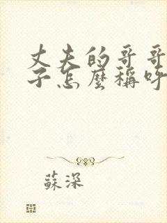 丈夫的哥哥的儿子怎么称呼封面