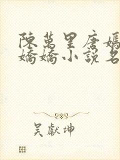陈万里唐嫣然宋娇娇小说名字叫什么