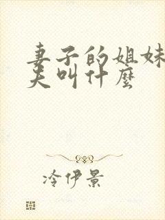 妻子的姐妹的丈夫叫什么封面
